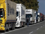 صف کامیون‌های ایرانی در مرز بازرگان سنگین شد