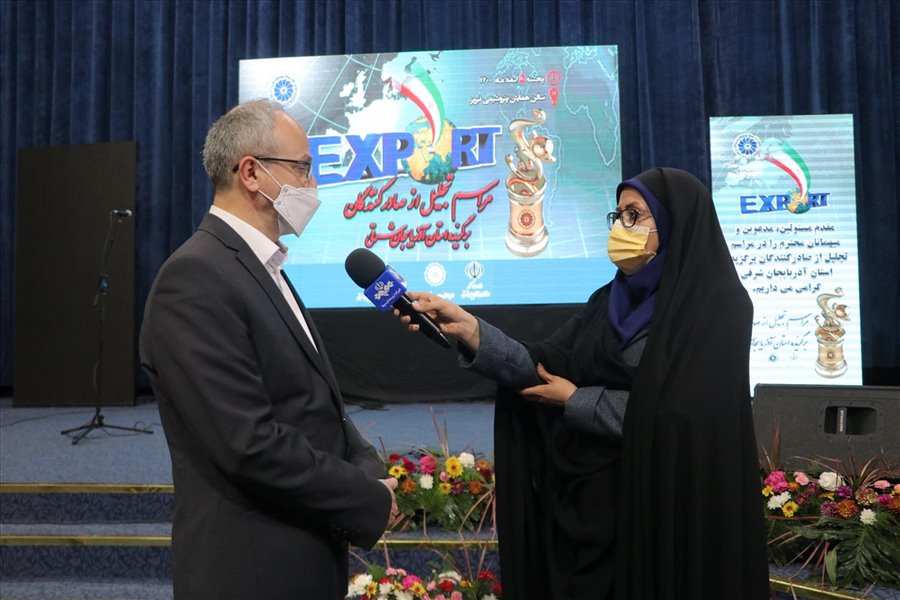 مراسم تجلیل از صادرکنندگان برگزیده آذربایجان شرقی در سال 1400 (2)