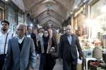 بازدید رئیس مرکز ملی فرش ایران از بازار فرش مظفریه و واحدهای تولیدی 