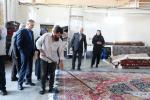 بازدید رئیس مرکز ملی فرش ایران از بازار فرش مظفریه و واحدهای تولیدی 